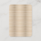 De Visite Votre Logo Gold Strip Écouter la carte d'affichage (Dos)