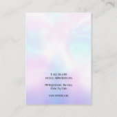 De Visite Votre Logo Moderne Holographique Écouter Carte (Dos)