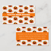 De Visite Vous avez été réservé Carte Note Halloween (Devant / Derrière)