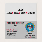 De Visite Whistle Blower Secret Service pliant Bus. Carte (Extérieur déplié)