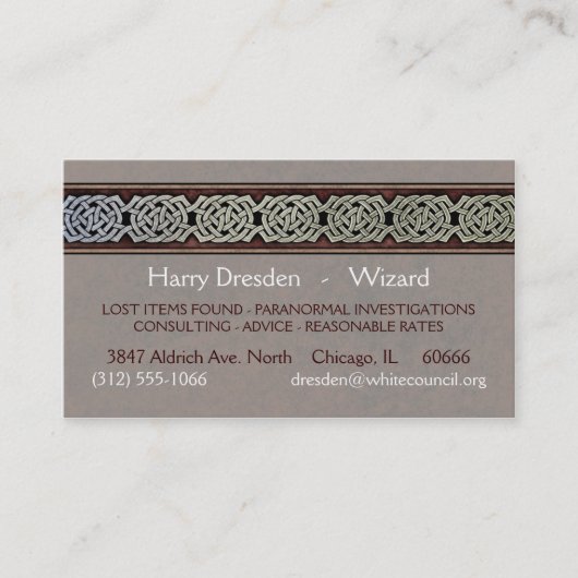 De Visitekaartjes van de Grens van het Knotwerk, S (Voorkant)