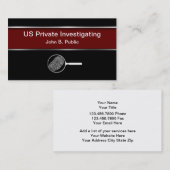 De Visitekaartjes van de privé-detective (Voorkant / Achterkant)