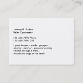 De Visitekaartjes van de schilder (Achterkant)