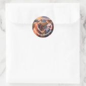 De Visitentie Ronde Sticker (Tas)