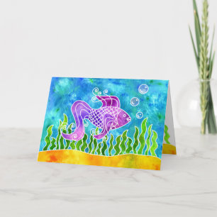 De VisKaart van de batik Kaart