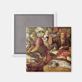 De vismarkt magneet (Voorkant / Achterkant)