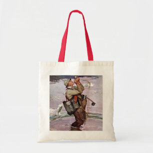 De vissen springen tote bag