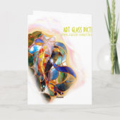 De Vissen van Koi van het glas danken u de Bedankkaart (Achterkant)