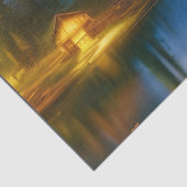 De Vissende Cabin in de Cove onder de maan Tissuepapier (Detail)