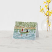 De vissende Vrienden nemen nota van Kaart (Gele Bloem)