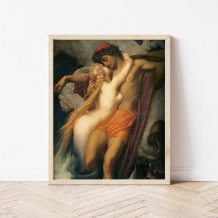 De visser en de syren   Frederic Leighton Poster