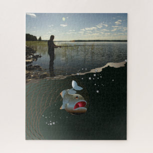 De visser. Gelukkig vissen Legpuzzel