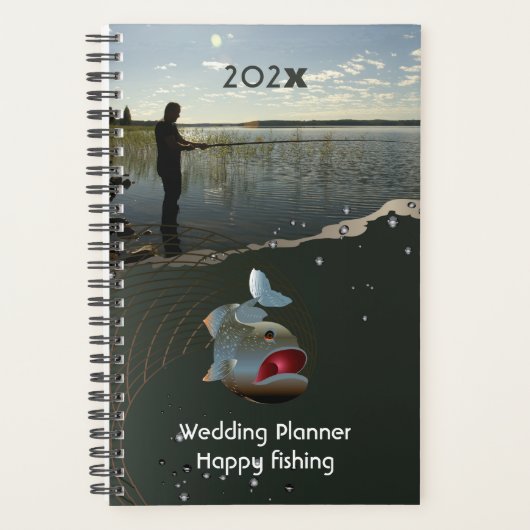 De visser . Gelukkig vissen Planner (Voorkant)