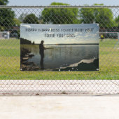 De visser. Gelukkig vissen Spandoek (Insitu)