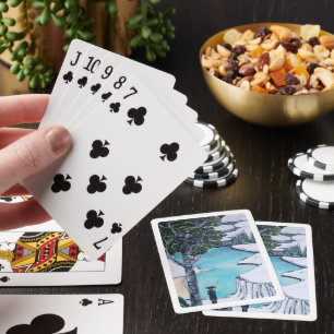 De visser Schilderij van Alfred Fox Pokerkaarten