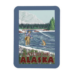 De Visser van de vlieg - Latouche, Alaska Magneet