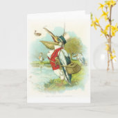 De Visserij van de pelikaan Kaart (Gele Bloem)