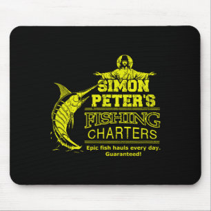 De visserijcharters van Simon Petrus Funny Jezus C Muismat