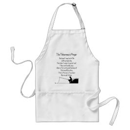 De vissers bidden standaard schort