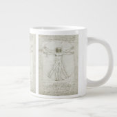 De Vitruviusman van Leonardo da Vinci Extra Grote Beker (Rechts)