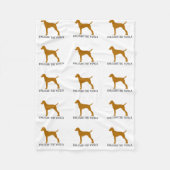 DE VIZSLA ONLEASEN FLEECE DEKEN (Voorkant)