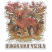 De Vizsla Sticker (Voorkant)