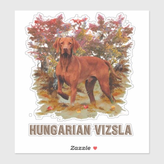 De Vizsla Sticker (Vel)