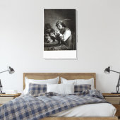 De Vlaamse roker Canvas Afdruk (Insitu (Slaapkamer))