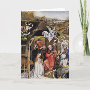 De Vlaamse Scène van de Geboorte van Christus van Feestdagen Kaart