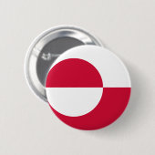 De Vlag GL van Groenland Ronde Button 5,7 Cm (Voorkant /achterkant)
