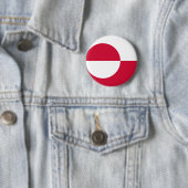 De Vlag GL van Groenland Ronde Button 5,7 Cm (In situ)