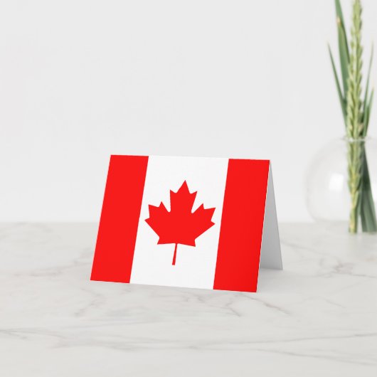 De Vlag Notecard van Canada Kaart (Voorkant)
