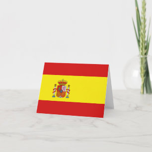 De Vlag Notecard van Spanje Kaart
