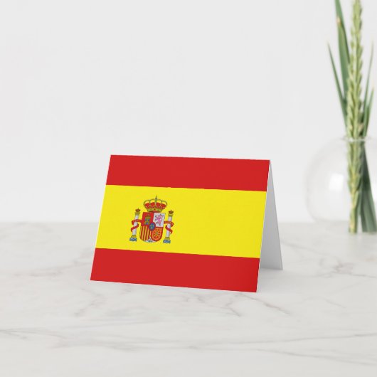 De Vlag Notecard van Spanje Kaart (Voorkant)