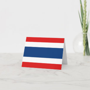 De Vlag Notecard van Thailand Kaart