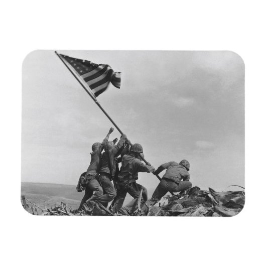 De vlag op Iwo Jima verhogen Magneet (Horizontaal)