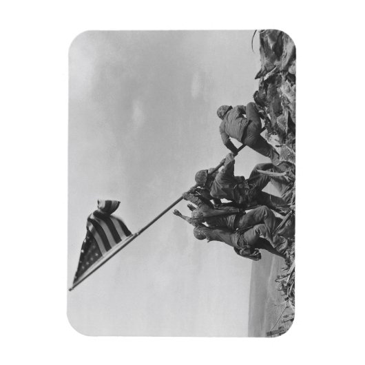 De vlag op Iwo Jima verhogen Magneet (Verticaal)