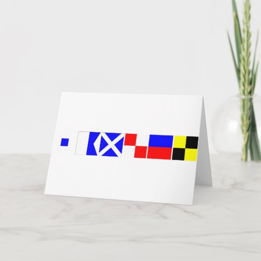 De Vlag Samuel van de code Kaart (Voorkant)