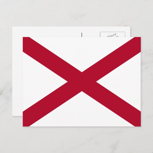 De vlag van Alabama Briefkaart (Voorkant / Achterkant)