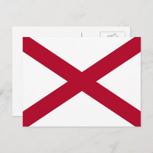 De vlag van Alabama Briefkaart