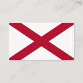 De vlag van Alabama Visitekaartje (Voorkant)