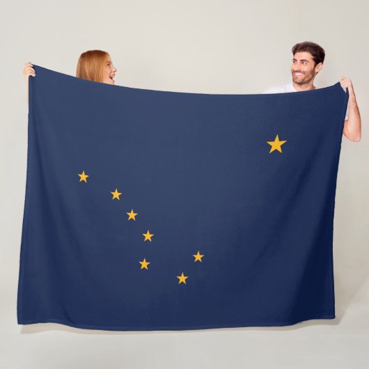 De vlag van Alaska Fleece Deken (In situ)