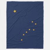 De vlag van Alaska Fleece Deken (Voorkant)