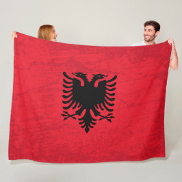 De vlag van Albanië - Een wandtapijt van Albanees  Fleece Deken