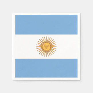De vlag van Argentinië met Sun van mei Servet