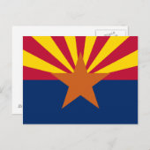 De vlag van Arizona Briefkaart (Voorkant / Achterkant)