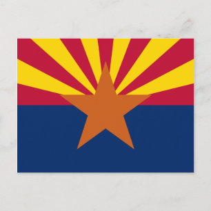 De vlag van Arizona Briefkaart