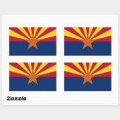 De vlag van Arizona Rechthoekige Sticker (Vel)