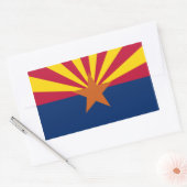 De vlag van Arizona Rechthoekige Sticker (Envelop)