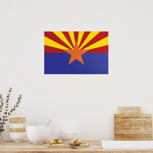 De vlag van Arizona, Verenigde Staten van Amerika Poster (Keuken)